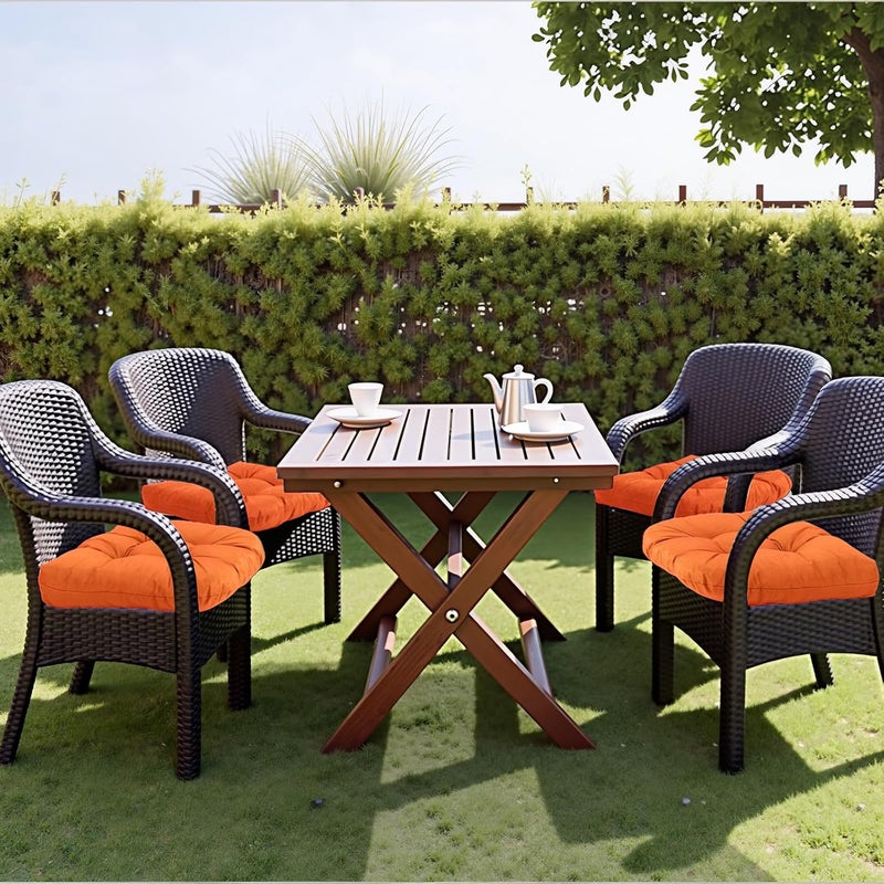 MTMR Water-Repellent Outdoor Chair Cushions Set of 2, 19”X19” Patio Chair Cushions with High Elasticity PP Cotton, Thick Tufted Outdoor Patio Furniture Cushions, Seat Cushions for Outdoor Furniture - Image 3
